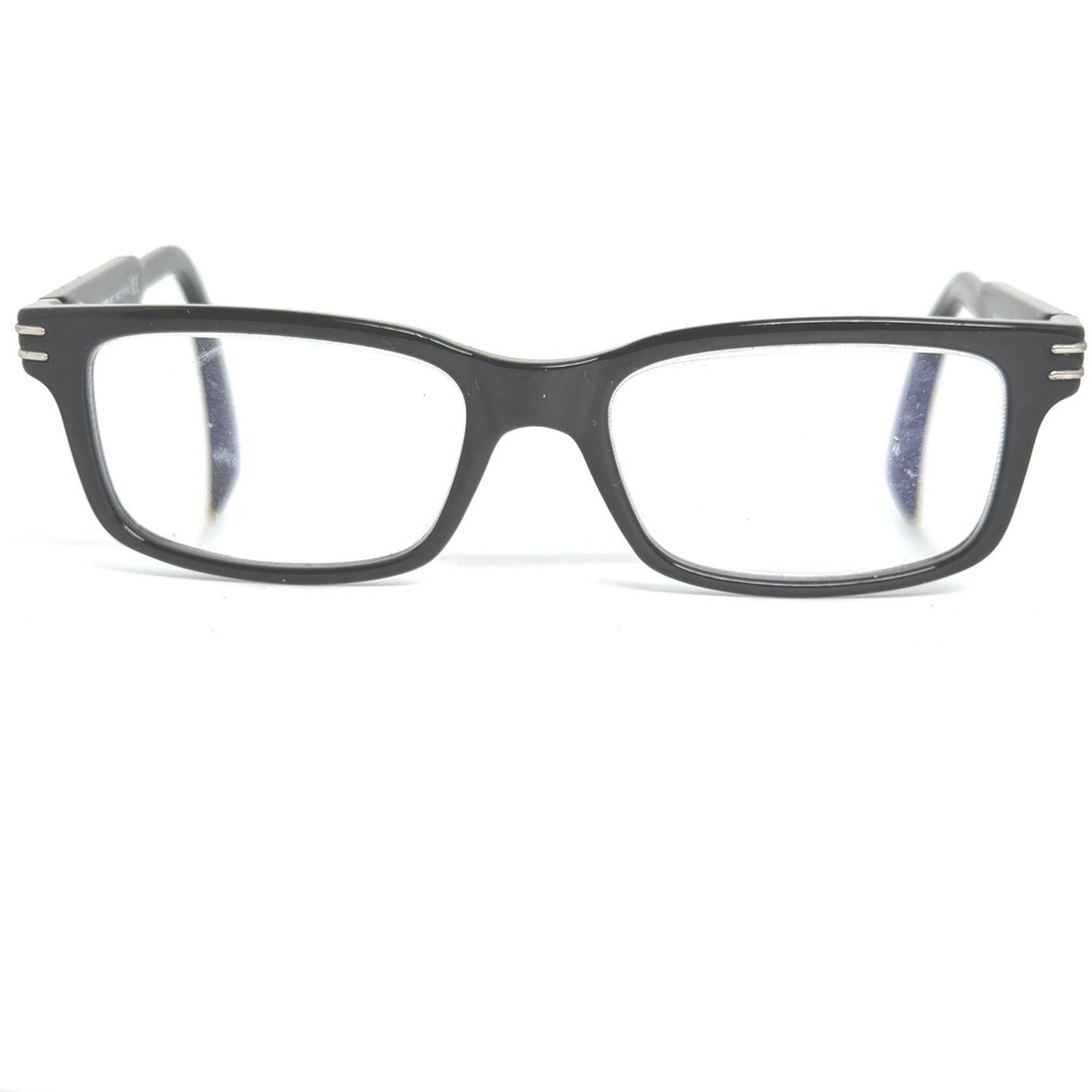 Montblanc MB 668 001 Black Rectangular Eyeglasses Frames‎ 54-18-140 Italy 21576